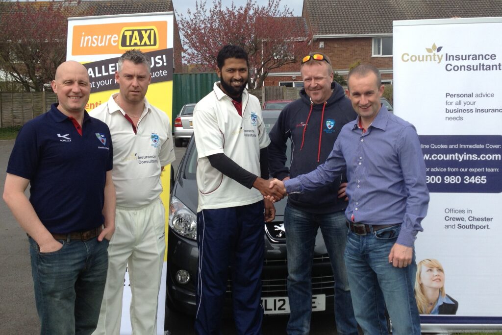 insureTAXI present Wasim Jaffer with his vehicle